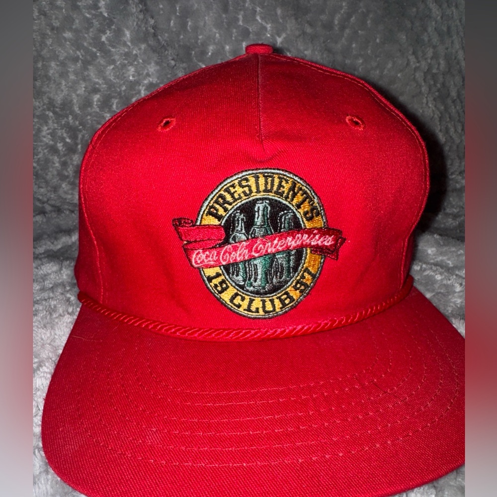 Texace  1997  Coca Cola Presidents Club Hat * Red Adjustable * Central Florida